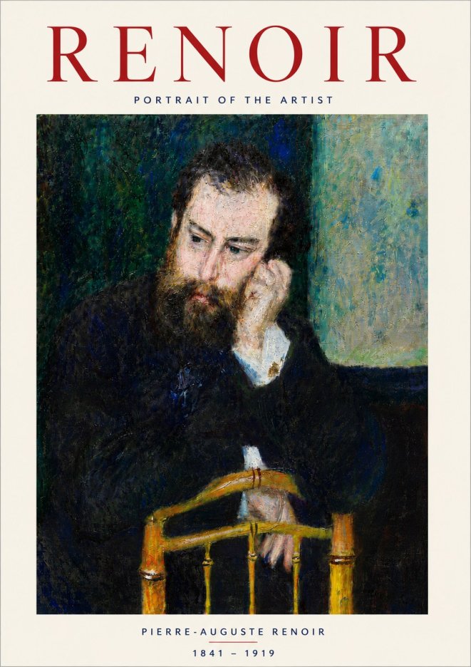 Renoir Portrait of the Artist No5 - Plakát