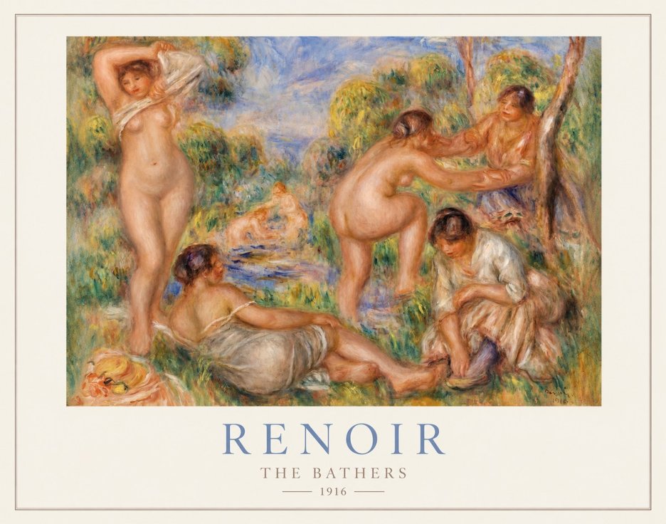 Renoir The Bathers III No1 - Plakát