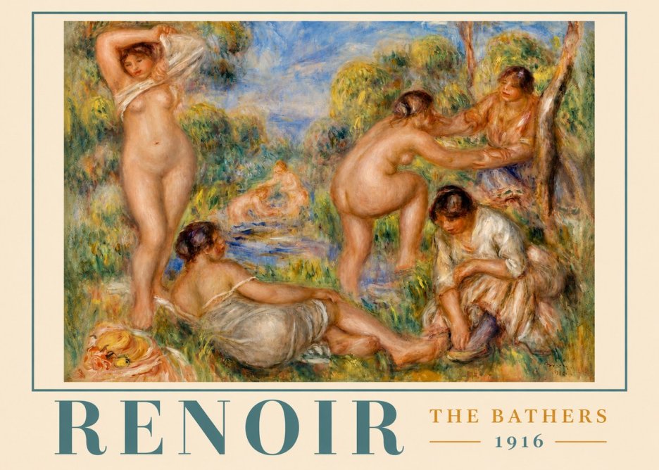 Renoir The Bathers III No2 - Plakát