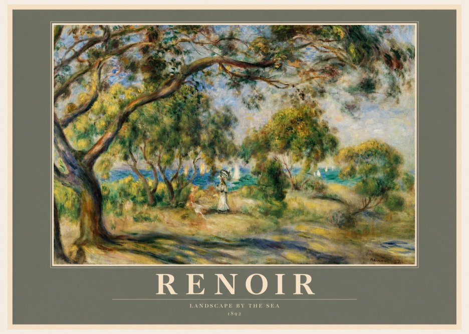 Renoir Landscape Near Cagnes IV No2 - Plakát