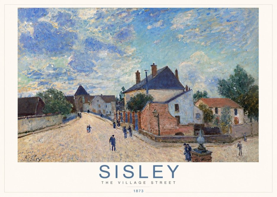 Sisley The Village Street No3 - Plakát