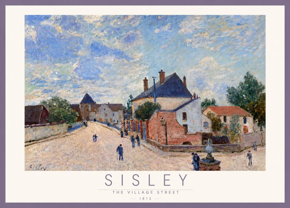 Sisley The Village Street No5 - Plakát