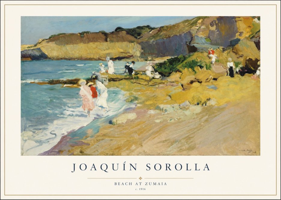 Sorolla Beach at Zumaia No1 - Plakát