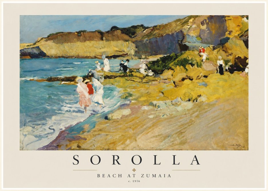 Sorolla Beach at Zumaia No3 - Plakát