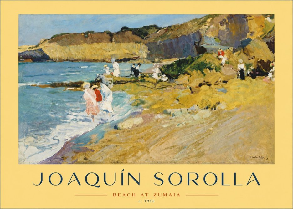 Sorolla Beach at Zumaia No4 - Plakát