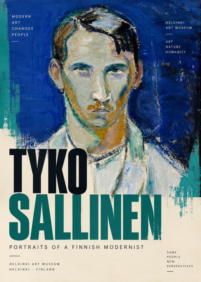 Tyko Sallinen Portrait of a Man IV No6 - Plakát