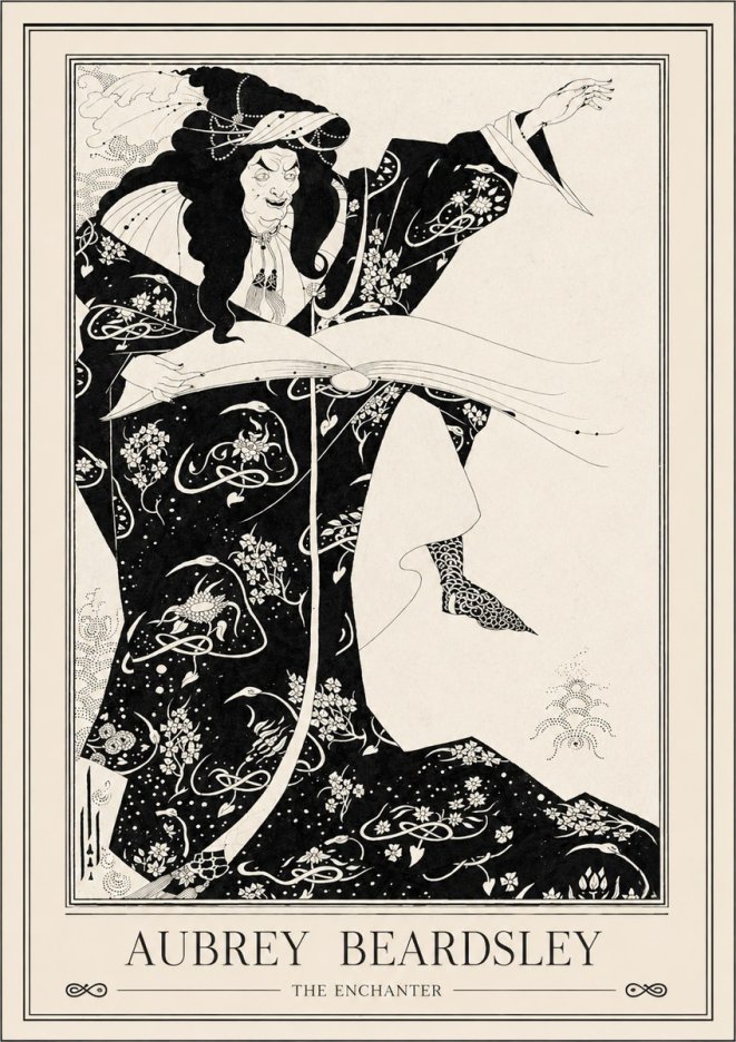 Aubrey Beardsley The Rehearsal No3 - Plakát