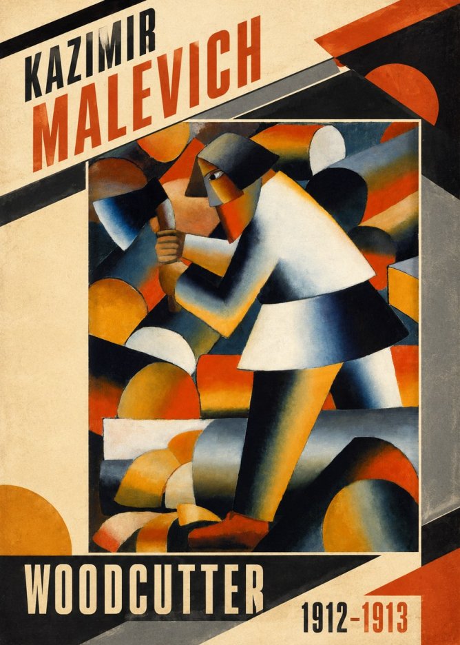 Kazimir Malevich Woodcutter No3 - Plakát