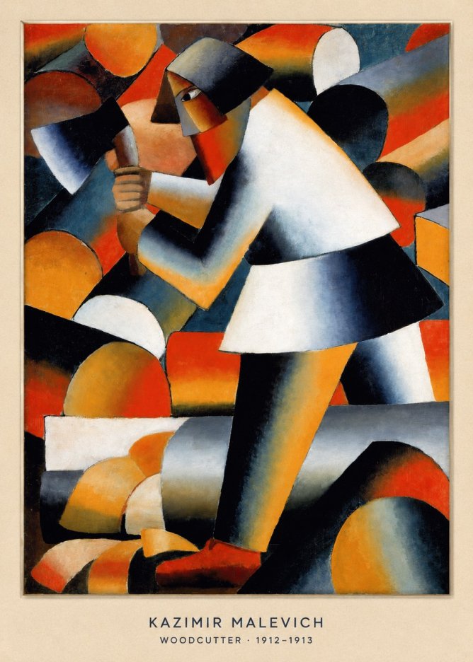 Kazimir Malevich Woodcutter No6 - Plakát