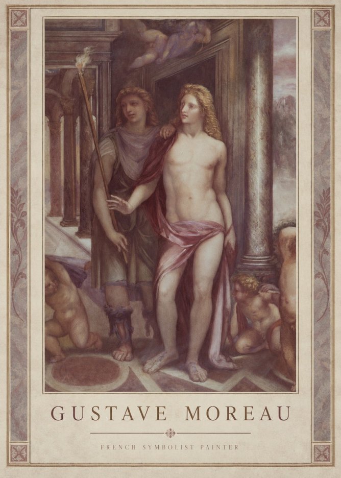 Gustave Moreau Youth No1 - Plakát