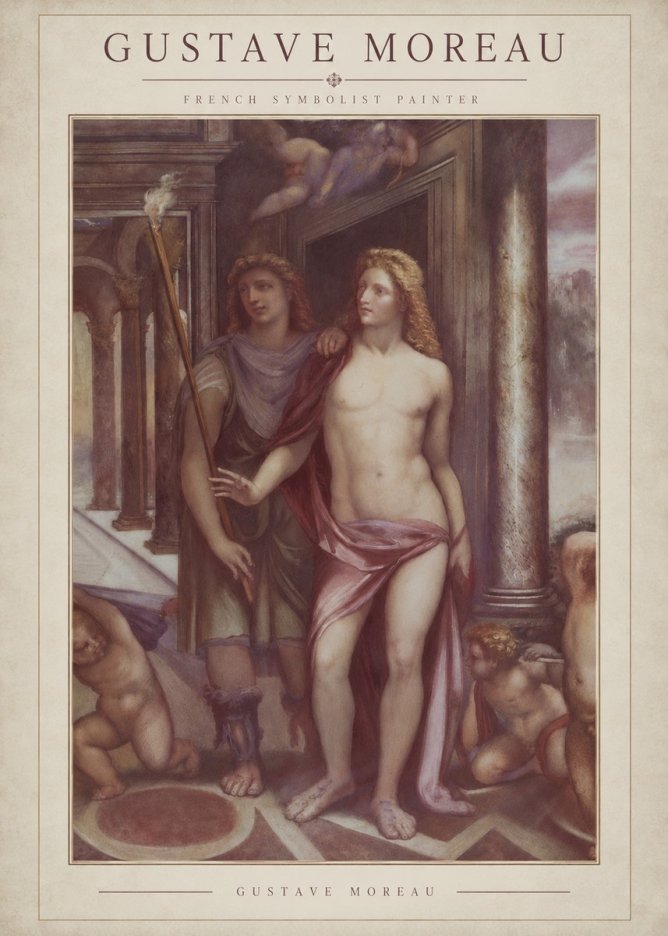 Gustave Moreau Youth No3 - Plakát