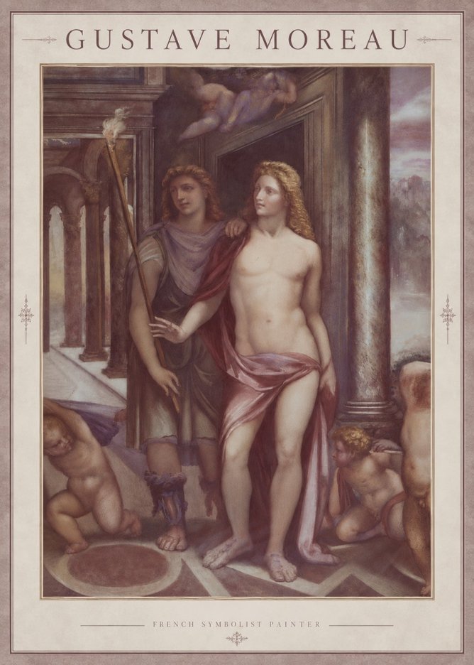 Gustave Moreau Youth No4 - Plakát