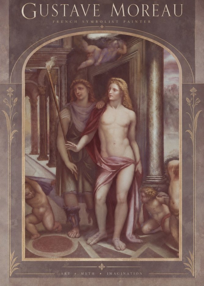 Gustave Moreau Youth No6 - Plakát
