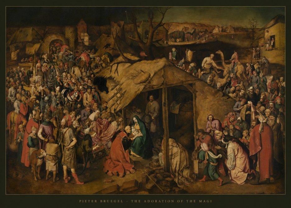 Pieter Bruegel The Adoration of the Magi No5 - Plakát
