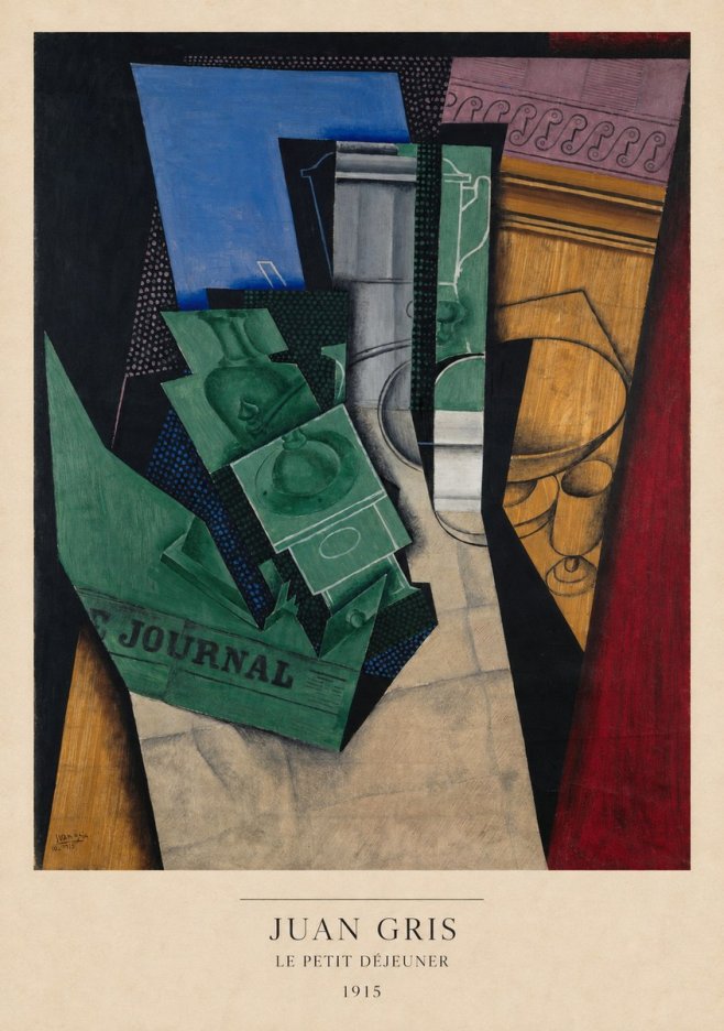 Juan Gris Le Petit Déjeuner No6 - Plakát