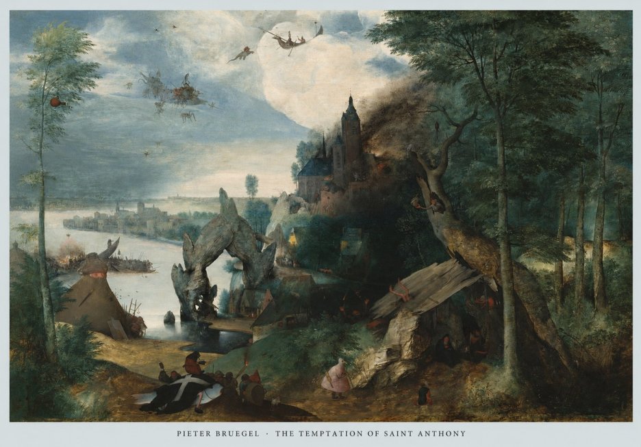Pieter Bruegel The Temptation of Saint Anthony No6 - Plakát