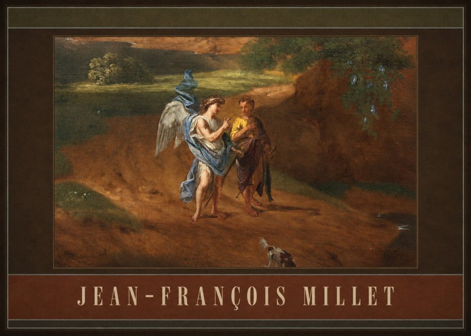Jean-François Millet Tobias and the Angel No4 - Plakát
