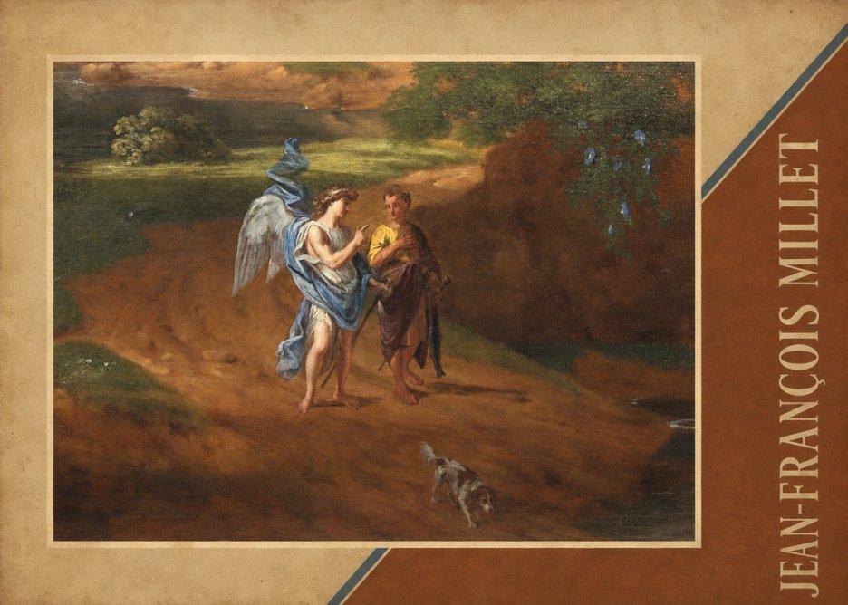 Jean-François Millet Tobias and the Angel No5 - Plakát
