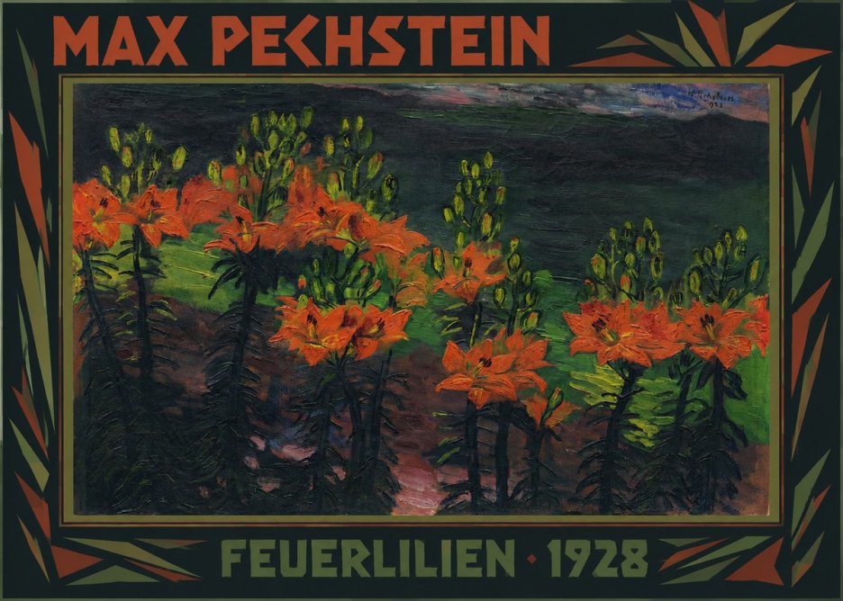 Max Pechstein Feuerlilien No1 - Plakát