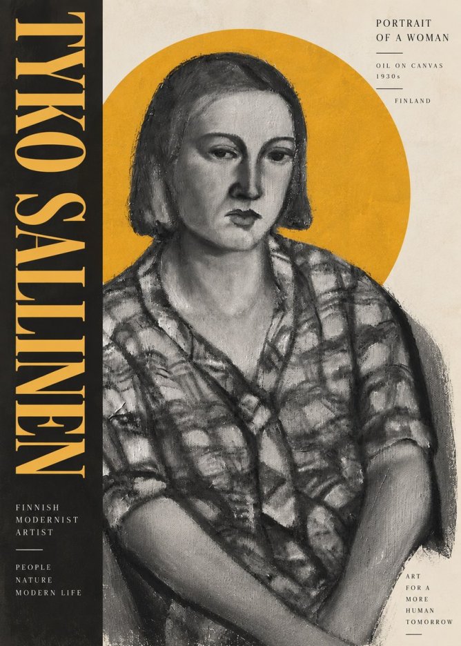 Tyko Sallinen Portrait of a Woman I No5 - Plakát