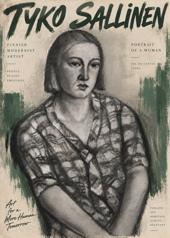 Tyko Sallinen Portrait of a Woman I No6 - Plakát