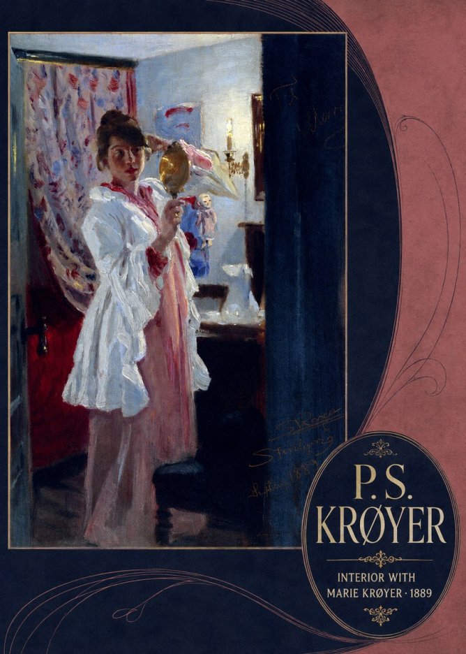 P.S. Krøyer Interior with Marie Krøyer No6 - Plakát