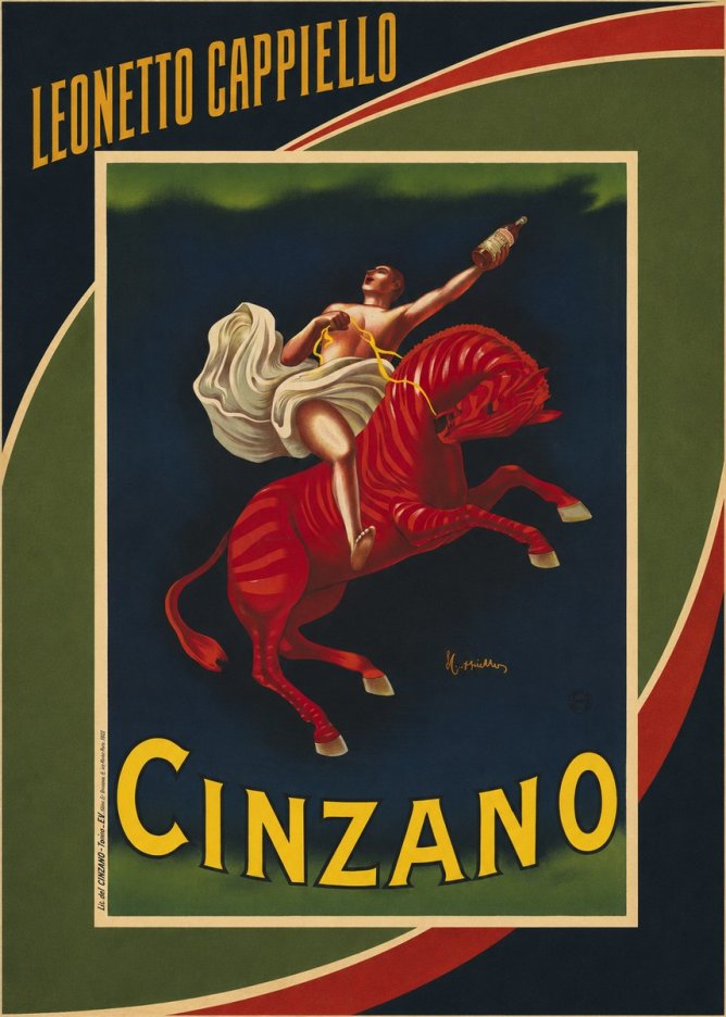 Leonetto Cappiello Cinzano No3 - Plakát