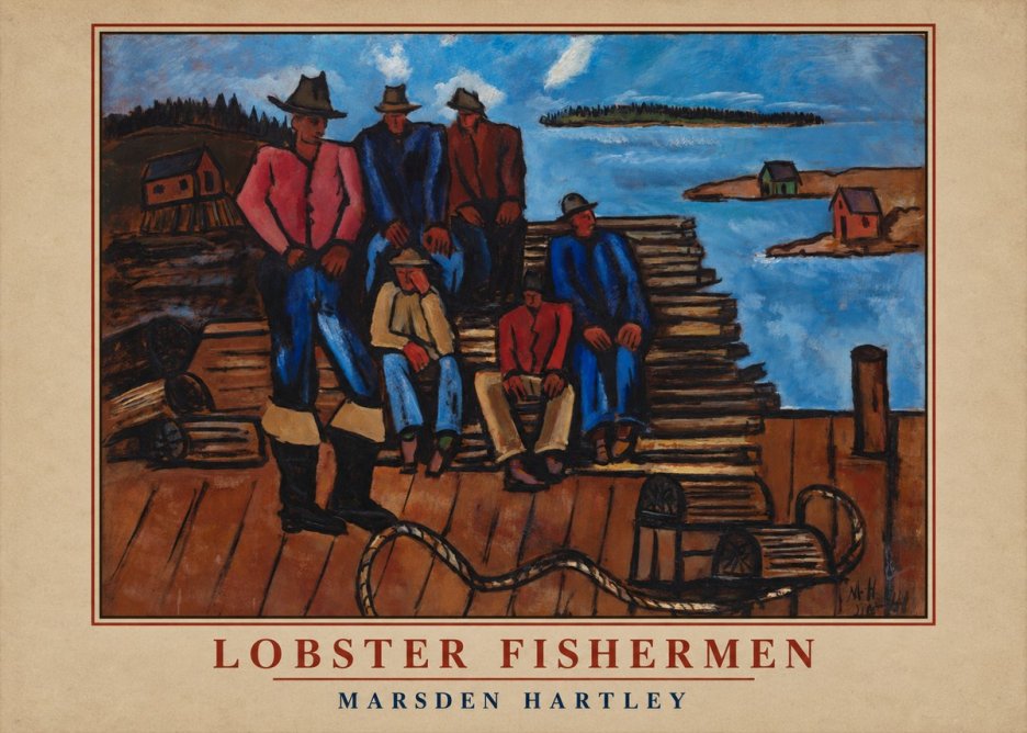 Marsden Hartley Lobster Fishermen II No2 - Plakát