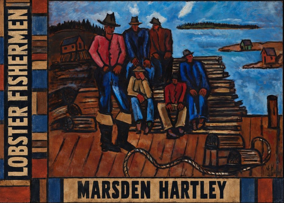 Marsden Hartley Lobster Fishermen II No4 - Plakát