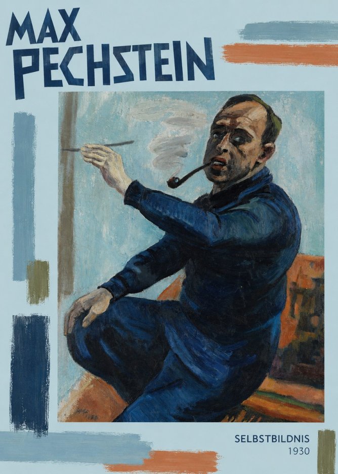Max Pechstein Selbstbildnis No3 - Plakát