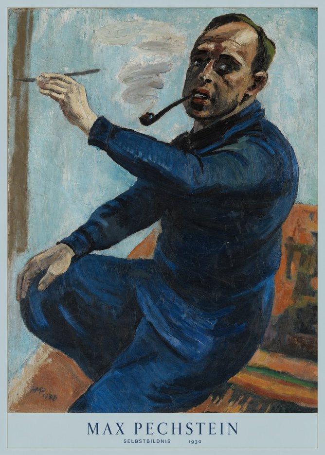 Max Pechstein Selbstbildnis No6 - Plakát