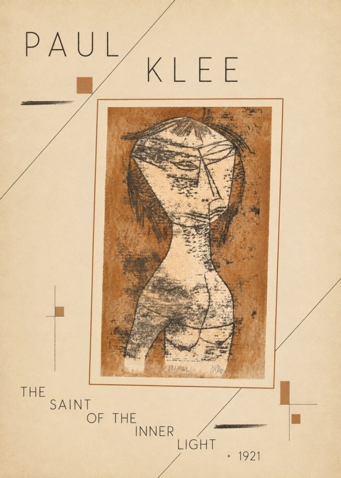 Paul Klee The Saint of the Inner Light No4 - Plakát