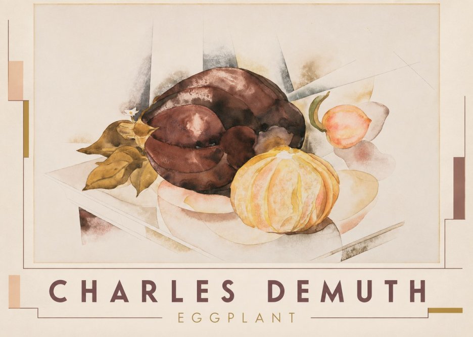 Charles Demuth Eggplant No3 - Plakát