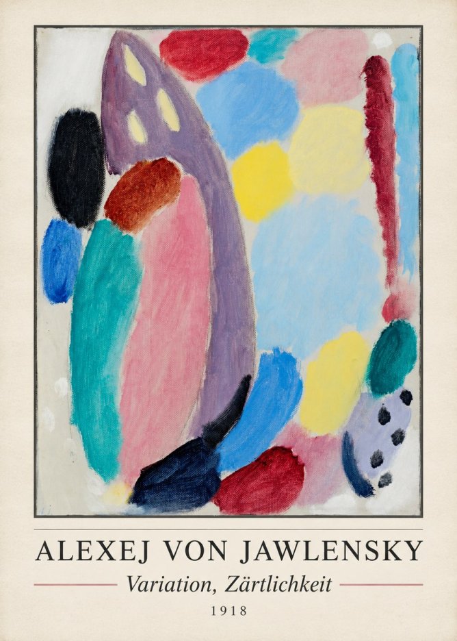Alexej von Jawlensky Variation, Zärtlichkeit No3 - Plakát