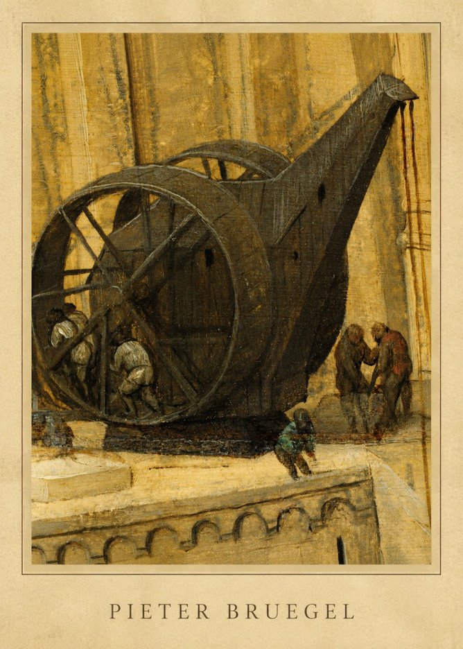 Pieter Bruegel The Crane No4 - Plakát