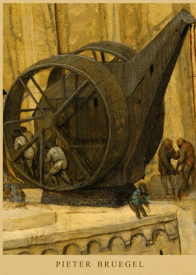 Pieter Bruegel The Crane No5 - Plakát