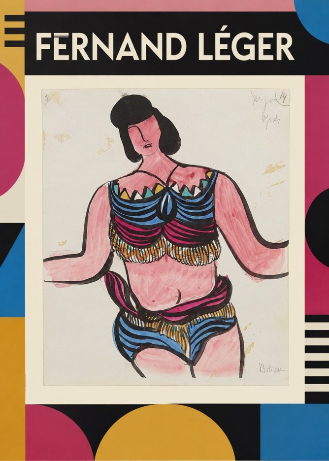 Fernand Léger Bolivian No1 - Plakát