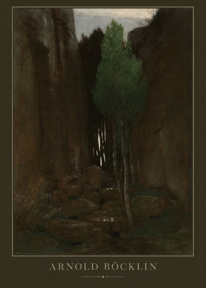 Arnold Böcklin Sacred Grove II No3 - Plakát