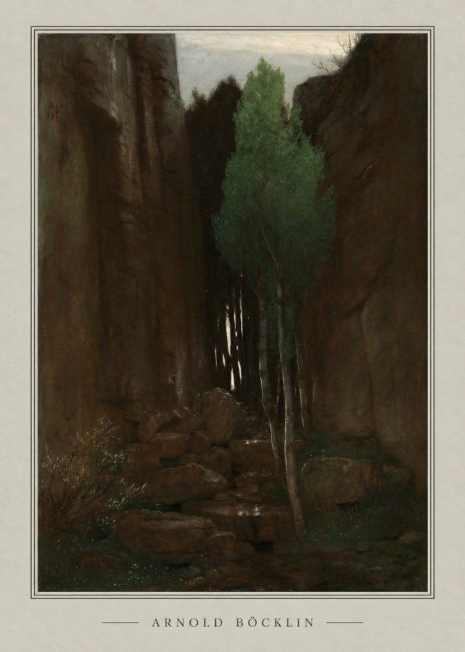 Arnold Böcklin Sacred Grove II No4 - Plakát