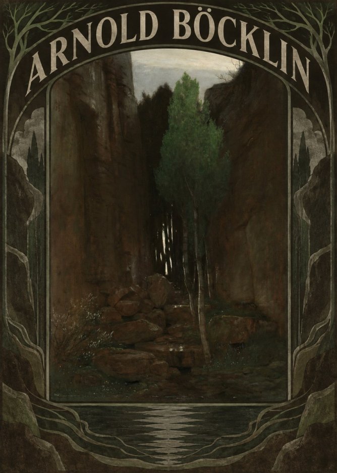 Arnold Böcklin Sacred Grove II No6 - Plakát