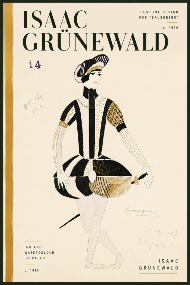 Isaac Grünewald Costume Design IX No4 - Plakát