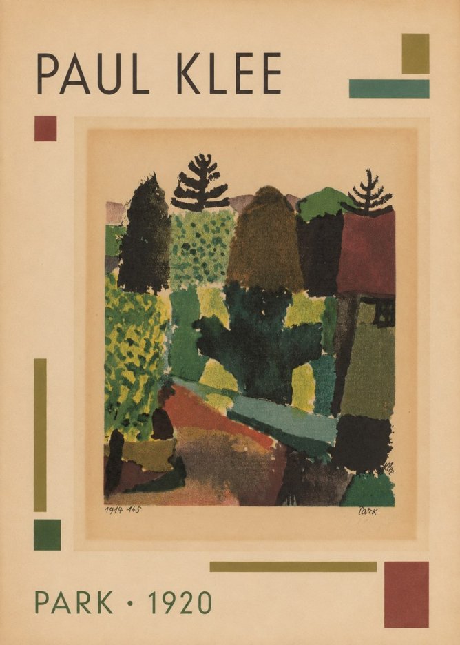 Paul Klee Park I No1 - Plakát