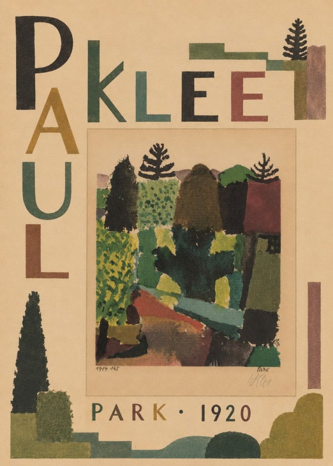 Paul Klee Park I No5 - Plakát