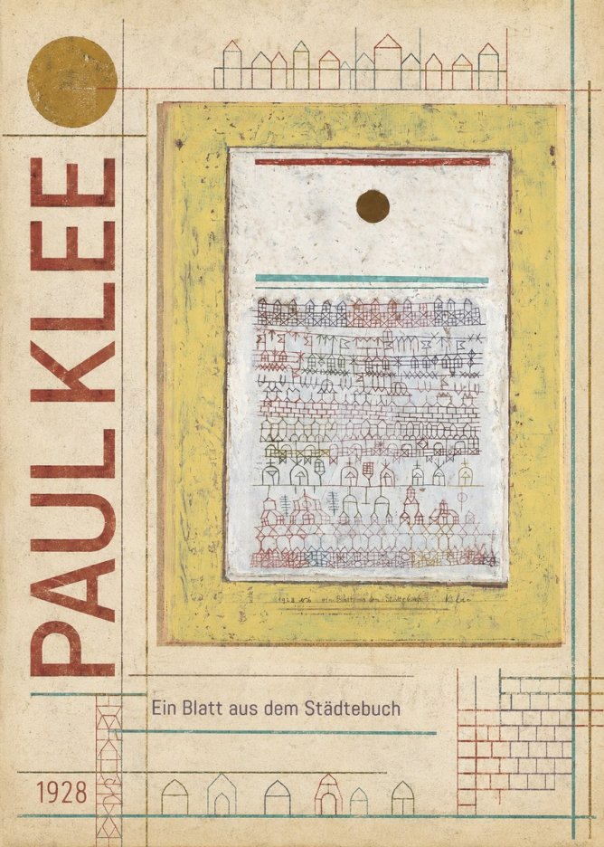 Paul Klee Ein Blatt Aus Dem Städtebuch No6 - Plakát