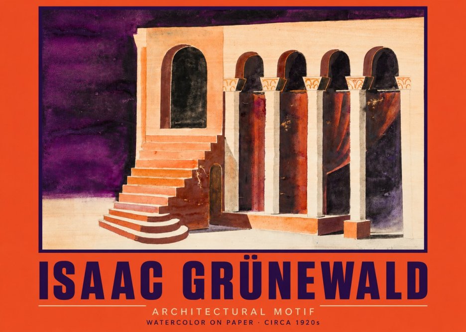 Isaac Grünewald Architectural Motif I No2 - Plakát
