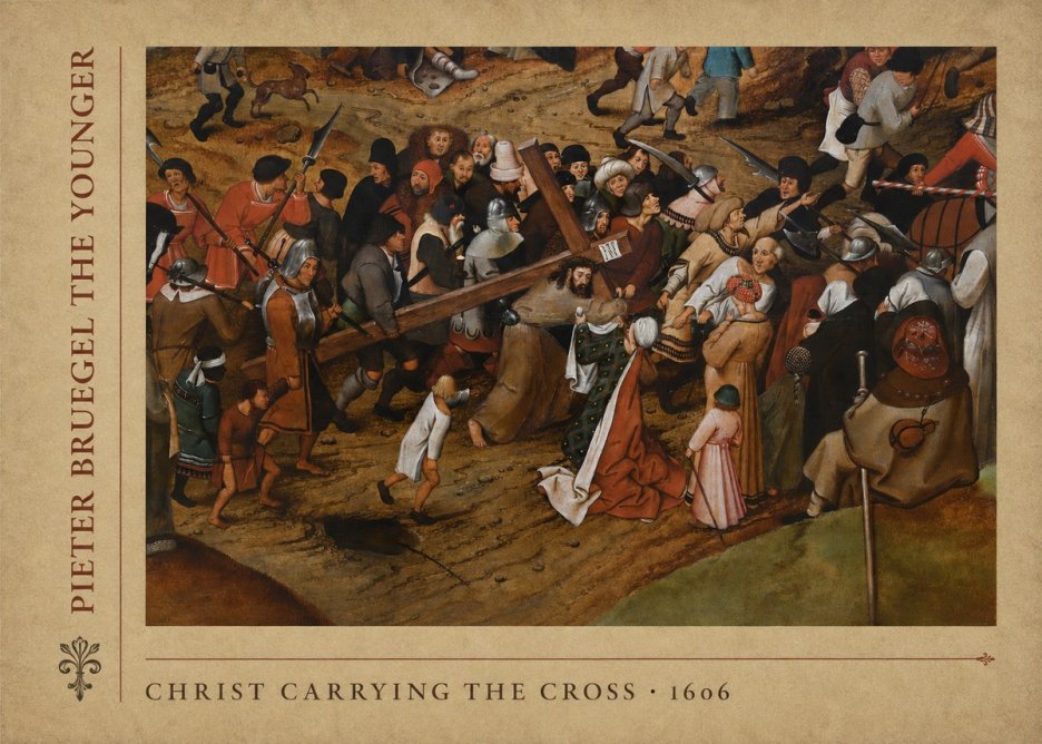 Pieter Bruegel Christ Carrying the Cross II No5 - Plakát