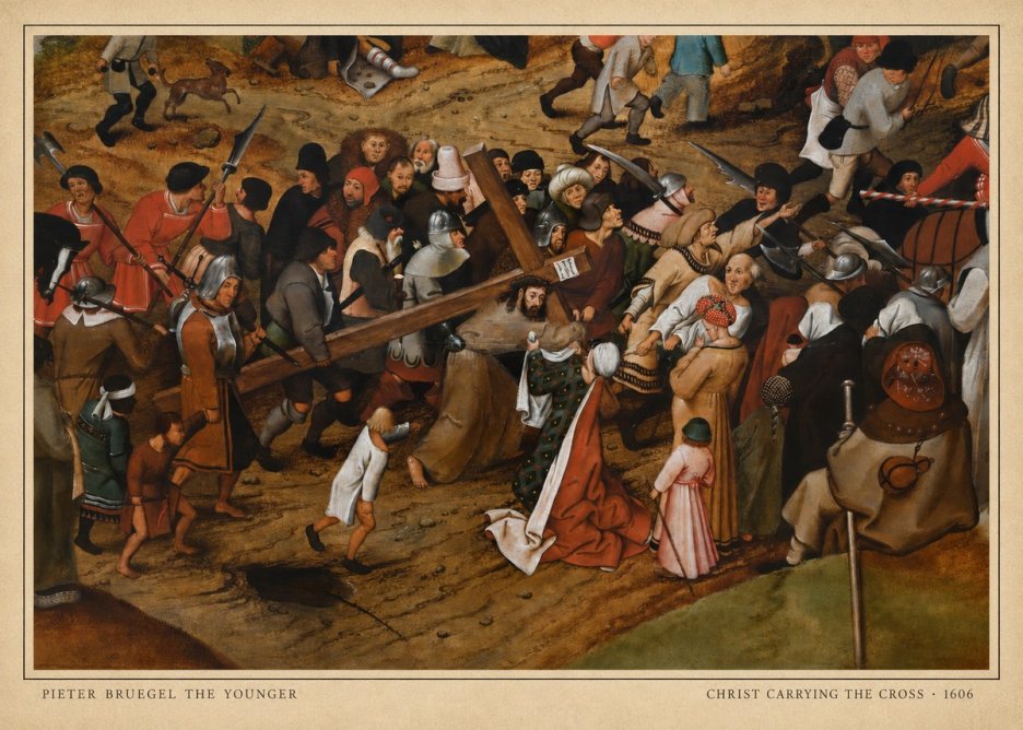 Pieter Bruegel Christ Carrying the Cross II No6 - Plakát