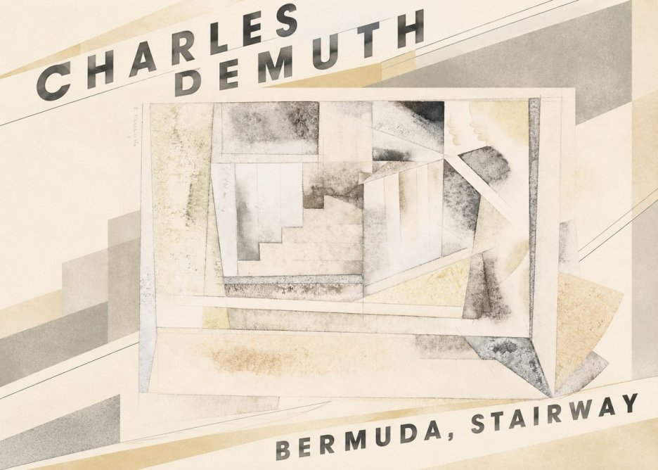 Charles Demuth Bermuda, Stairway No3 - Plakát