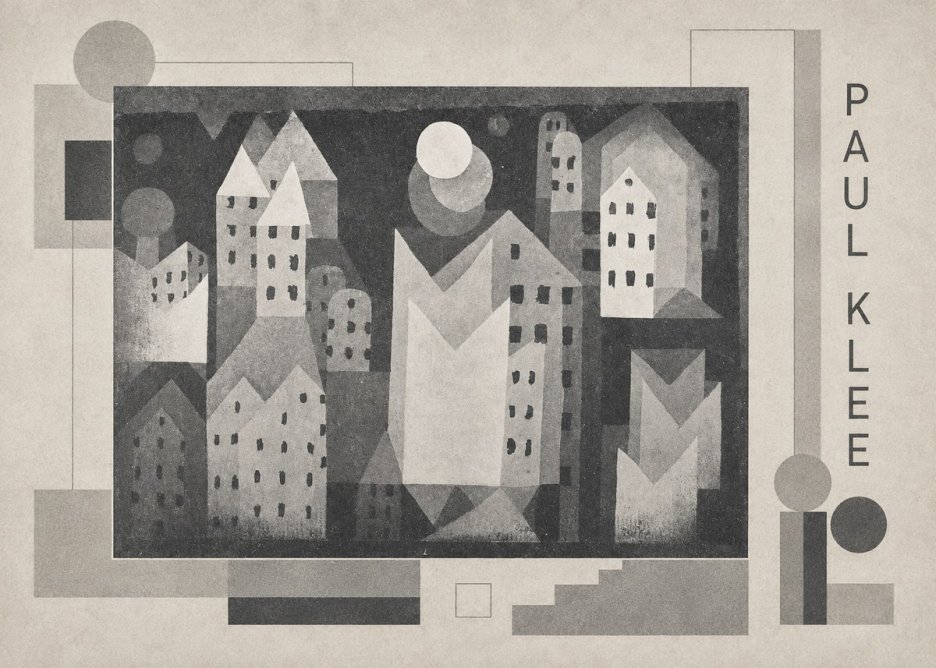 Paul Klee City of Churches No2 - Plakát