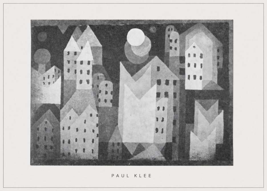 Paul Klee City of Churches No5 - Plakát
